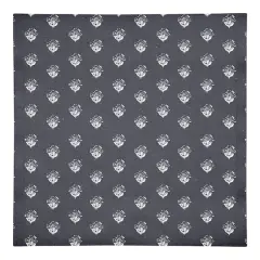 Navy Floral Pattern 10" x 10"Cotton Twill Napkin