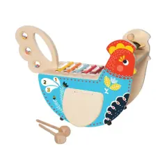 Manhattan Toy&reg; Musical Chicken Wooden Instrument