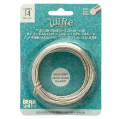The Beadsmith&reg; Wire Elements&trade; 14 Gauge Tarnish Resistant Soft Temper Wire, 10ft. Silver