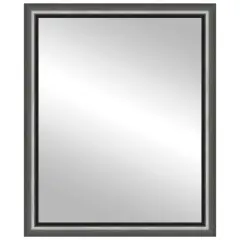 Timeless Frames&reg; Cleo Pewter 24" x 30" Framed Mirror