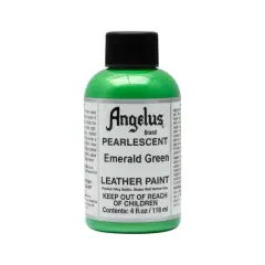 Angelus&reg; Pearlescent Leather Paint, 4oz. Emerald Green