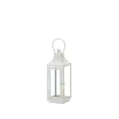 12" Traditional White Lantern