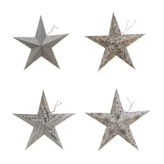 Hello Honey&reg; 18" Paper Star Ornament Set with LED Light