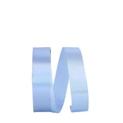 JAM Paper 3/8" x 100yd. Single Face Satin Allure Ribbon Light Blue