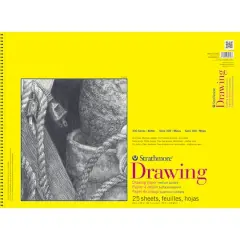 Strathmore&reg; 300 Series Wired Drawing Paper Pad, 25 Sheets