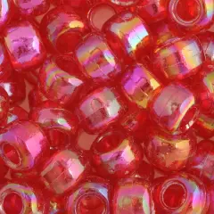 John Bead 9mm Transparent Pony Beads, 1,000ct. Raspberry Iris