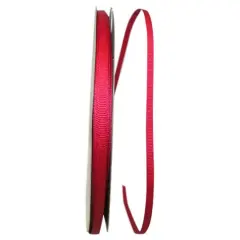 JAM Paper 1/4" Grosgrain Texture Ribbon Cranberry