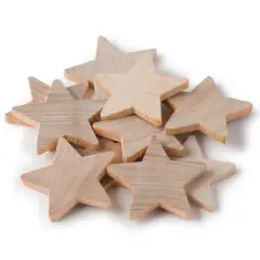 1.5" Birchwood Stars, 10ct. by Make Market&reg;