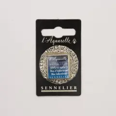 Sennelier French Artists' Watercolor Paint, Half Pan 395 Blue Indanthrene