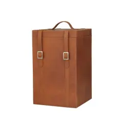 Tan Modern Wine Holder, 9" x 10" x 16"