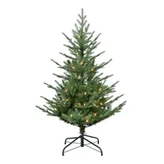 4.5ft. Pre-Lit Hillside Spruce Artificial Tree, Clear Lights