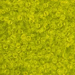 Miyuki&reg; 11/0 Glass Seed Beads, 22g Chartreuse Transparent
