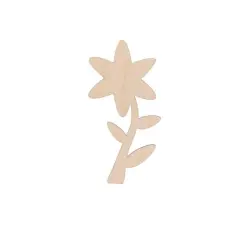 Essentials by Leisure Arts 4" Flat Wood Daisy Shapes, 24ct.