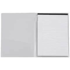 JAM Paper Plastic Padfolio Clear