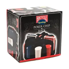 Bicycle Revolving Poker Chip Rack with Chips & Cards