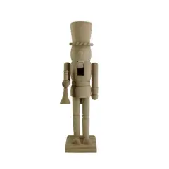 14" Soldier with Trumpet DIY Pinewood Nutcracker by Make Market&reg;