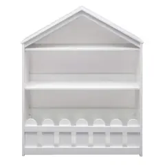 Delta Children Serta Bianca White Happy Home Storage Bookcase