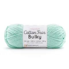 Premier&reg; Cotton Fair&reg; Bulky Solid Yarn Seafoam