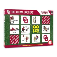 College Team Licensed Memory Match Game Oklahoma Sooners
