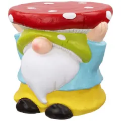 12.25" Gnome Mushroom Outdoor Garden Plant Stand