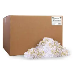 PA Essentials Crinkle Shred Box, 10lb. White and Gold