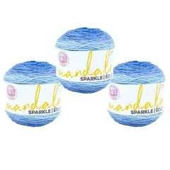 3 Pack Lion Brand&reg; Mandala&reg; Sparkle Yarn Cepheus