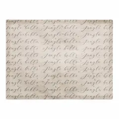 Jingle Bells Script 14" x 18" Cotton Twill Placemat