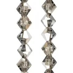 Preciosa Glass Crystal Bicone Beads, 6mm by Bead Landing&trade; Labrador Half Coat