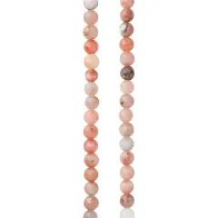Pink Mix Sesame Jasper Round Beads, 4mm by Bead Landing&trade;