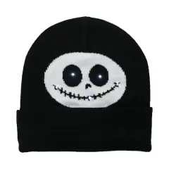 Black & White Light Up Ghost Face Beanie by Celebrate It&trade;