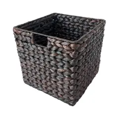 Small Espresso Cube Woven Basket by Ashland&reg;