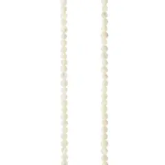 White Mother of Pearl Round Beads, 4mm by Bead Landing&trade;