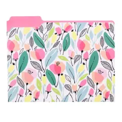 Steel Mill & Co.&reg; Pink Poppy File Folders, 9ct.
