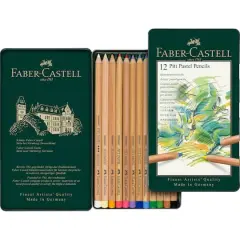 Faber-Castell&reg; Pitt&reg; 12 Color Pastel Pencil Tin Set