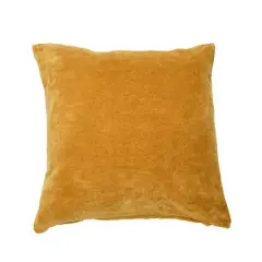 Hello Honey&reg; Orange Square Velvet Knife Edge Pillow Cover