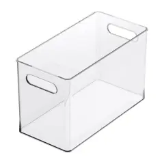 13" x 6.5" Clear Storage Bin with Handles by Simply Tidy&trade;