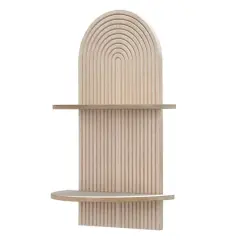 American Art Decor Lunar Ledges Wall shelf in Brown - 23.75" x 14"