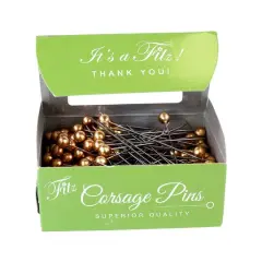 Fitz 2" Round-Head Corsage Pins, 144ct. Gold