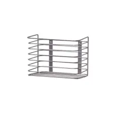 Household Essentials 7.9" Silver Door Mount Cabinet Organizer