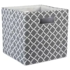 DII&reg; 11" Polyester Lattice Storage Cube Gray