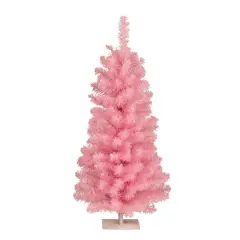 3ft. Unlit Pink Pine Artificial Christmas Tree