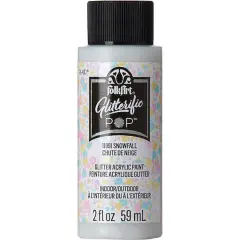 FolkArt&reg; Glitterific Pop&trade; Acrylic Paint, 2oz. Snowfall