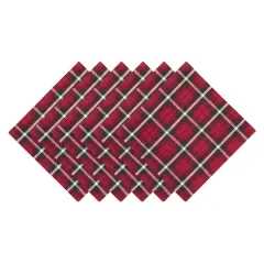 DII&reg; Glad Tidings Plaid Napkin Set, 6ct.