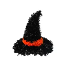 5" Black & Orange Tinsel Witch Hat by Ashland&reg;