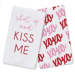 Shut Up & Kiss Me Tea Towel Set