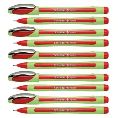 Schneider&reg; Xpress Fiber Tip Fineliner Pen, 10ct. Red