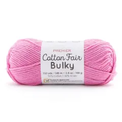 Premier&reg; Cotton Fair&reg; Bulky Solid Yarn Bubblegum