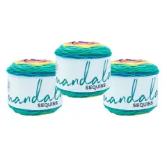 3 Pack Lion Brand&reg; Mandala&reg; Sequins Opal