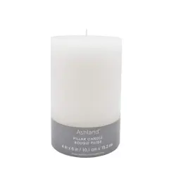 4" x 6" White Pillar Candle by Ashland&reg;