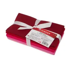 SINGER Solid Cotton Fabric Bundle Berry